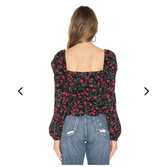 Lovers + Friends Wiley Floral Top In Rosebud Size M - Picture 3 of 16